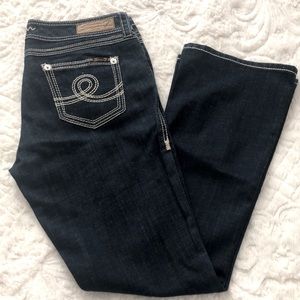 Seven7 Bootcut Jeans w/Bold Stitch Detail
